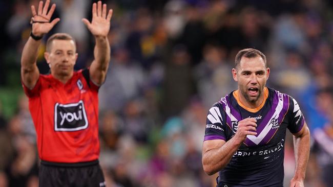 The NRL is reverting to a one-referee system. Picture: AAP