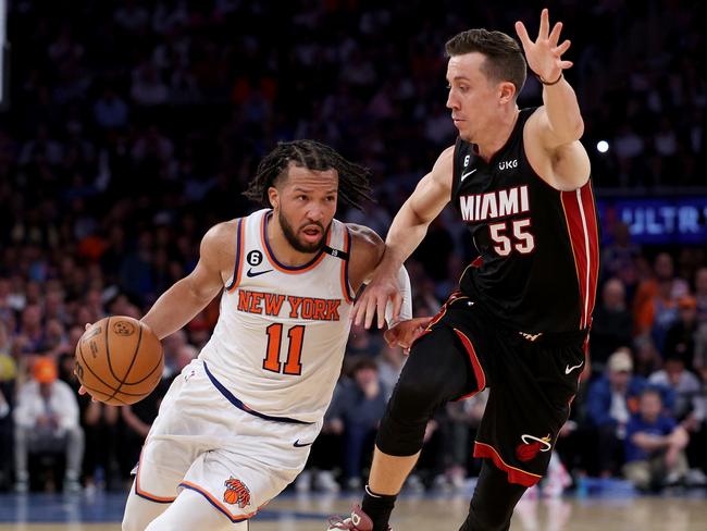 Knicks guard Jalen Brunson shredded the Heat for 38 points. Picture: Getty Images