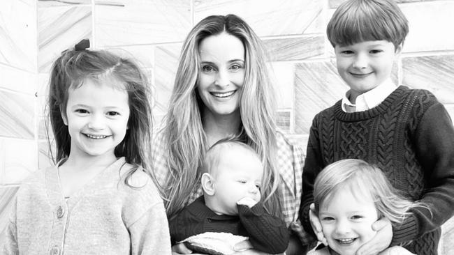 Claire Hoban with Charlotte, Ted, Henry and Sophie. Picture: Supplied