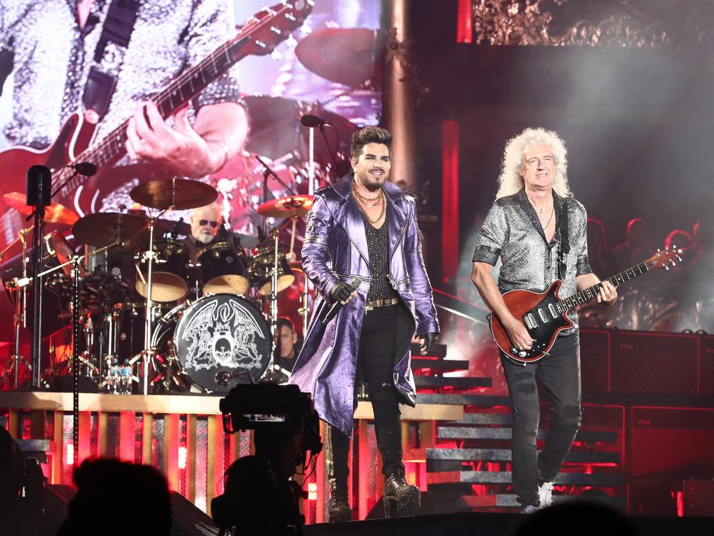 Queen perform on the Gold Coast. Photograph: Jason O'Brien