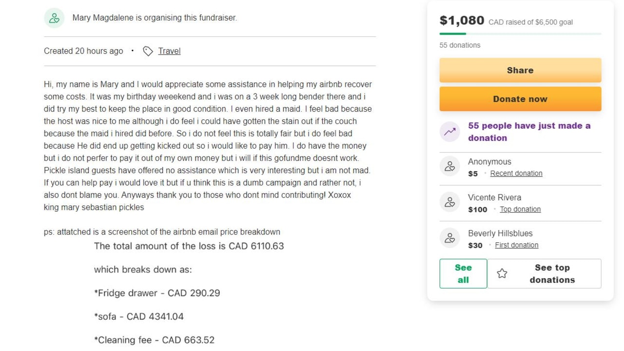 The surgery addict created the GoFundMe on Wednesday. Picture: GoFundMe