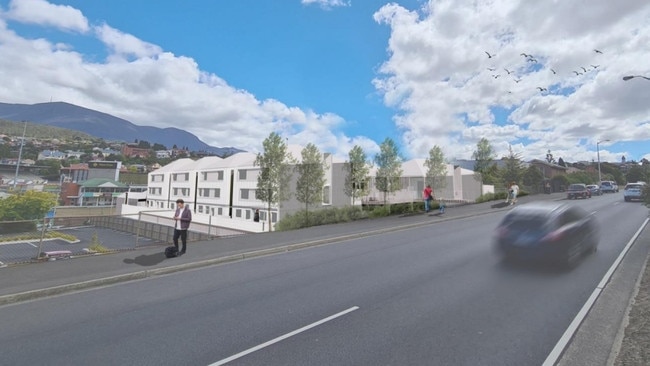 A DA has been lodged for 29 social housing units in North Hobart. Pic: era planning and environment