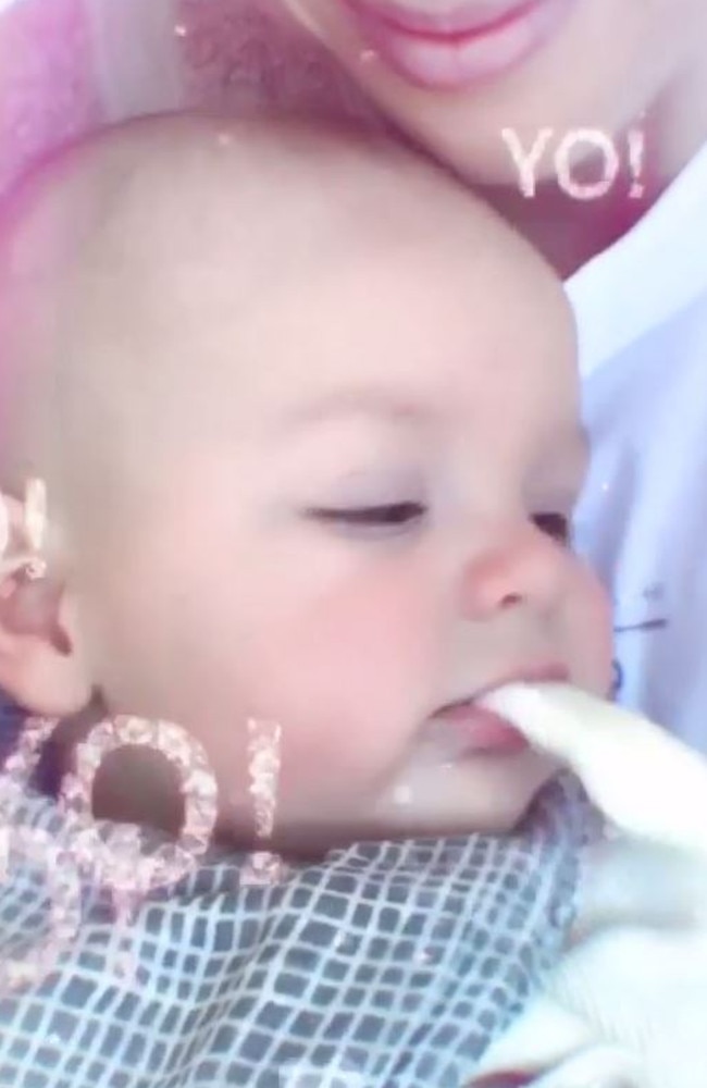 sylvia-jeffreys-endures-real-mum-moment-as-baby-vomits-during-photo