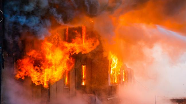 A fire at the rear of Kyabram Salvation Army thrift store on May 22 was allegedly intentionally lit.