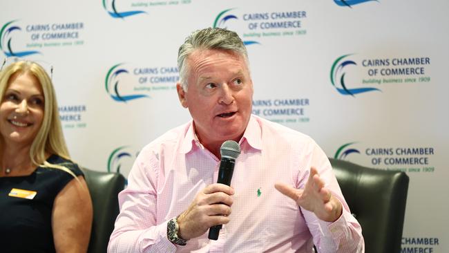 Member for Cairns Michael Healy defended the ALP’s record on youth crime. Picture: Brendan Radke