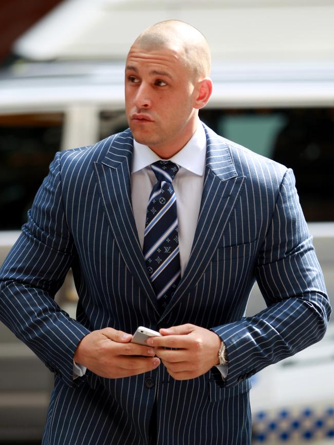 Pasquale Barbaro enters court at the Downing Centre in Sydney in 2013.