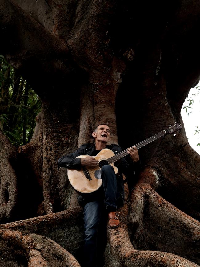 Actor, singer and artist Richard Green at St Stephen’s Church, Newtown. Picture: Grant Turner