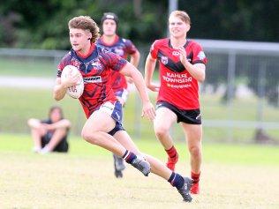 Mudgeeraba Redbacks v Runaway Bay Seagulls. Under-18 Division 1.Liam Talbot.9 May 2021 Mudgeeraba Picture by Richard Gosling