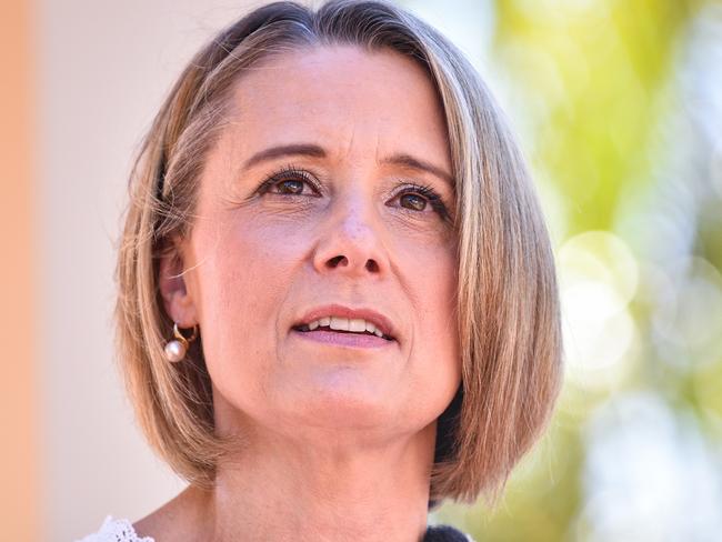 SYDNEY, AUSTRALIA - NewsWire Photos , September 11, 2021: Deputy Labor Leader Kristina Keneally speaks at a press conference in west Sydney.  Picture: NCA NewsWire / Flavio Brancaleone