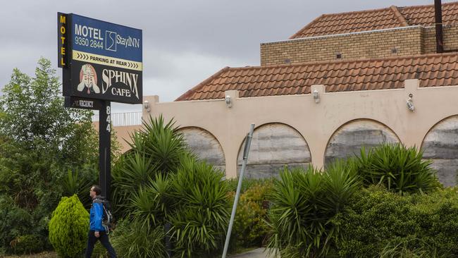 Melbourne’s worst motel, the StayInn, at 844-846 Sydney Road, Coburg North, had disgruntled former guests running for the hills. Picture: Valeriu Campan