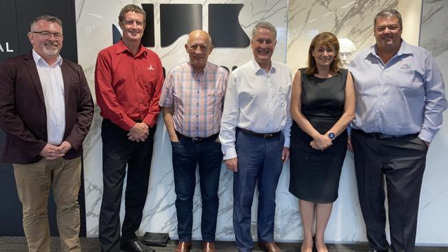 Mackay Mayor Greg Williamson with members of the new Regional Queensland Council of Mayors at a meeting this week.