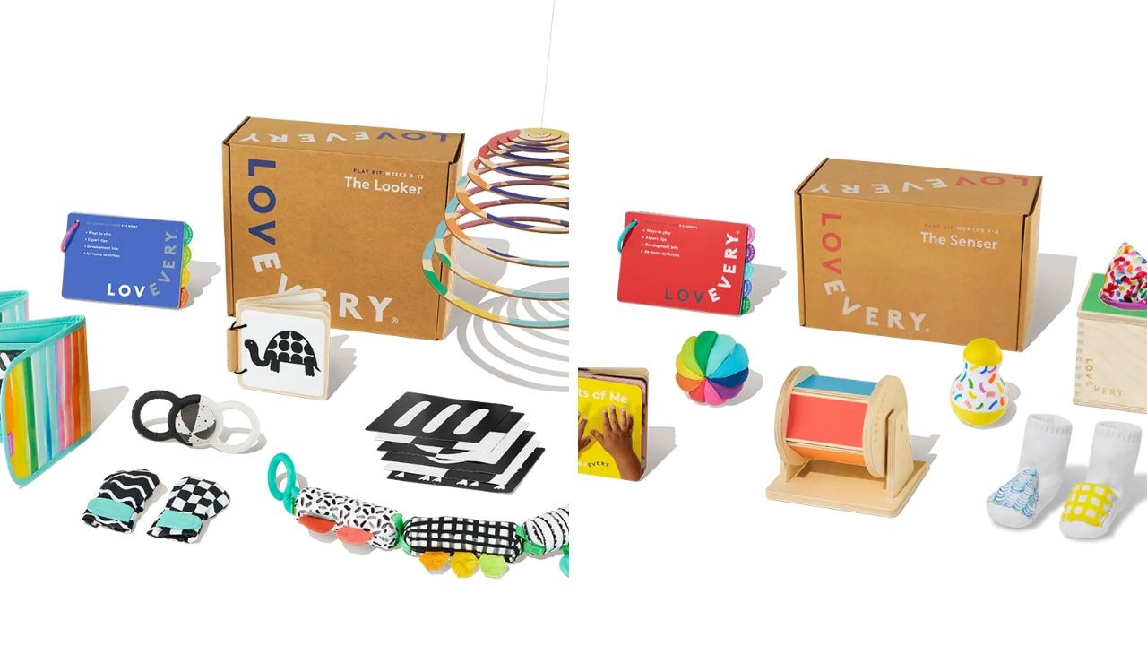 Lovevery play kits are exceptional quality and babies love them. Picture: Lovevery