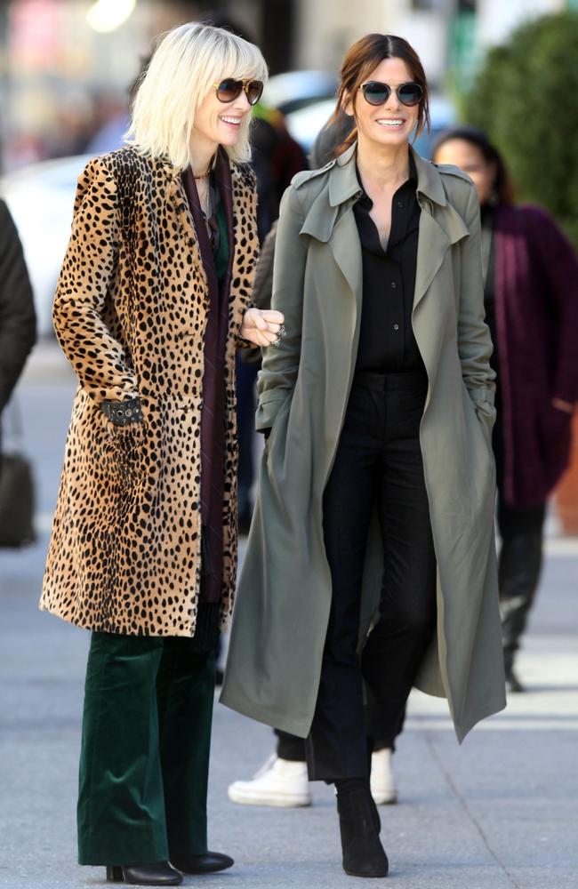 Cate Blanchett, Sandra Bullock spotted on set of Ocean’s spin-off in ...