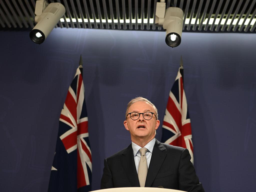 The Opposition Leader revealed his first move if he would become Australia’s leader. Picture: NCA NewsWire / Flavio Brancaleone