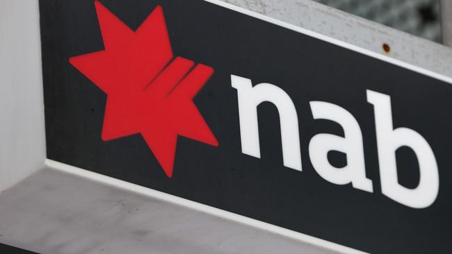 SYDNEY, AUSTRALIA - NewsWire Photos MARCH 30, 2023: NAB Bank signage on a branch on George Street in the Sydney CBD.Picture: NCA NewsWire / Damian Shaw