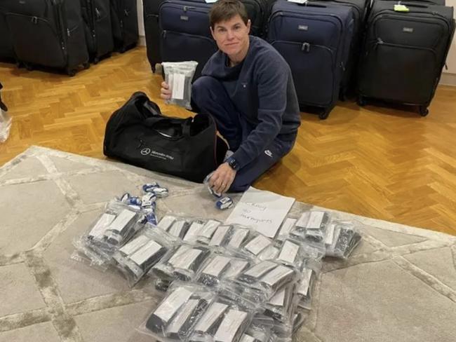 Jockey Craig Williams and his Ukrainian-born wife Larysa have carried out life-saving missions to Ukraine, taking in medical equipment to support front line troops.  Picture: Suppliedhttps://craigwilliamsjockey.com.au/news/craig-and-larysa-williams-ukraine-journey/