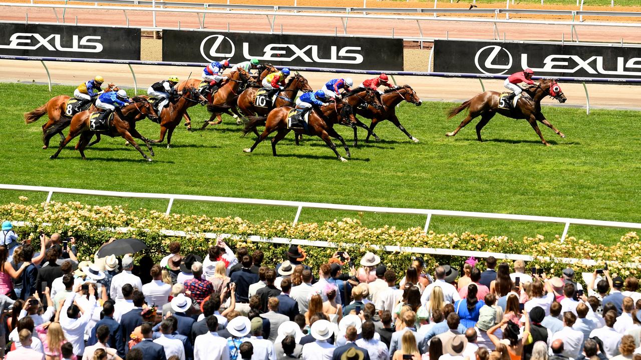 Wiggum wins the Schweppervescence Plate during Melbourne Cup Day. (Photo by Josh Chadwick/Getty Images)