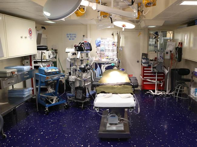 One of the operating theatres on board the USS America. Picture: Liam Kidston