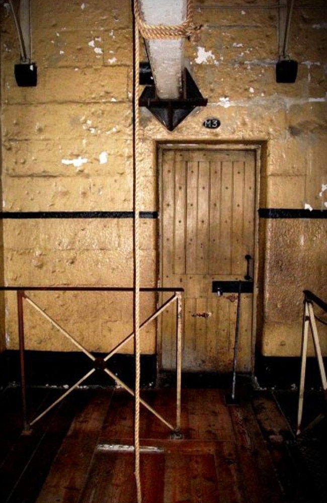 The hanging beam on which Ronald Ryan was executed (above) was later moved from Pentridge to old Melbourne Gaol, now a museum. Picture: thebohemianblog.com.