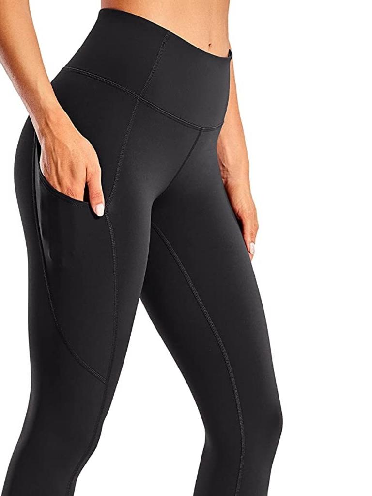 Crz Yoga Solid Black Yoga Pants Size 8 - 58% off