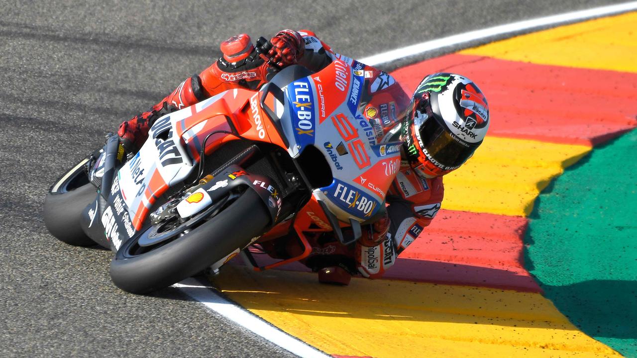 Ducati Team's Spanish rider Jorge Lorenzohas claimed pole.