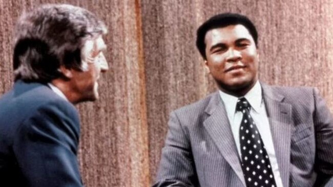 Michael Parkinson, pictured with his friend and famous interviewee Muhammad Ali.