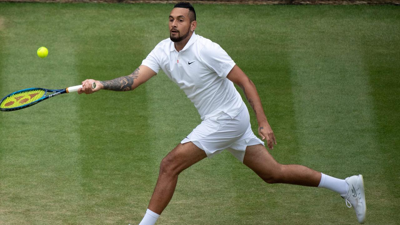 Nick Kyrgios says the rules at Wimbledon are ‘uncool’. Picture: AFP Images