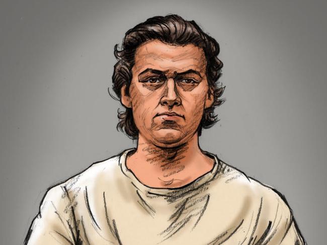 BALLARAT,  AUSTRALIA.  NewsWire Photos.  AUGUST 8, 2024.  Alleged killer  of murdered a Ballarat mother Samantha Murphy, Patrick Orren Stephenson, 23,  appeared before the Ballarat Magistrates’ Court on Thursday morning.  COURT SKETCH: NewsWire/ Paul Tyquin