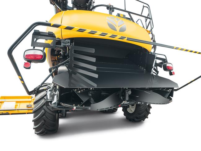 Power boost: New Holland’s harvester is stronger and brighter.