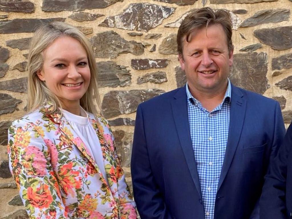 Oakbank chair Arabella Branson and chief executive Shane Collins. Picture: Facebook