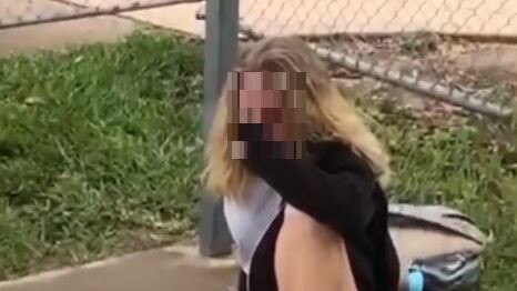 More high school fight videos have emerged on social media. This is a screen grab from one.