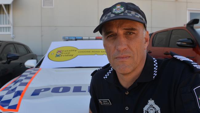 Mackay Police crime prevention coordinator Sergeant Nigel Dalton wants to raise awareness of driver safety for Fatality Free Friday on May 29. Photo: Zizi Averill