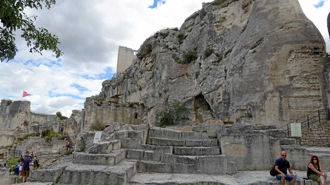 The ruins of Les Baux de Provence in France. Picture: Ann Rickard