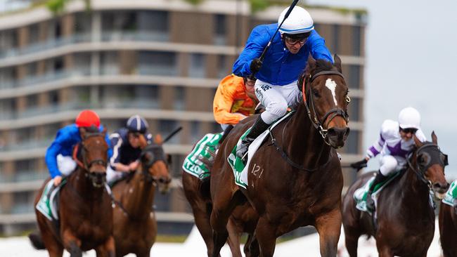 Trekking won last year’s Stradbroke, which is the Queensland winter carnival’s feature race. Picture: AAP