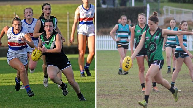 Bats on the move: (L-R) Danika Spamer and Gillian Behan. Pictures: Graham Hutchison (16Right Media), Kellie Nolan