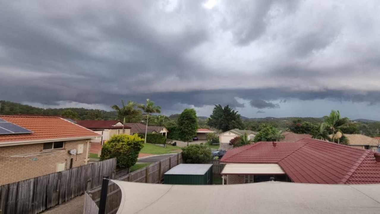 The storm approaching South East Queensland. Picture: Janine Yuasa