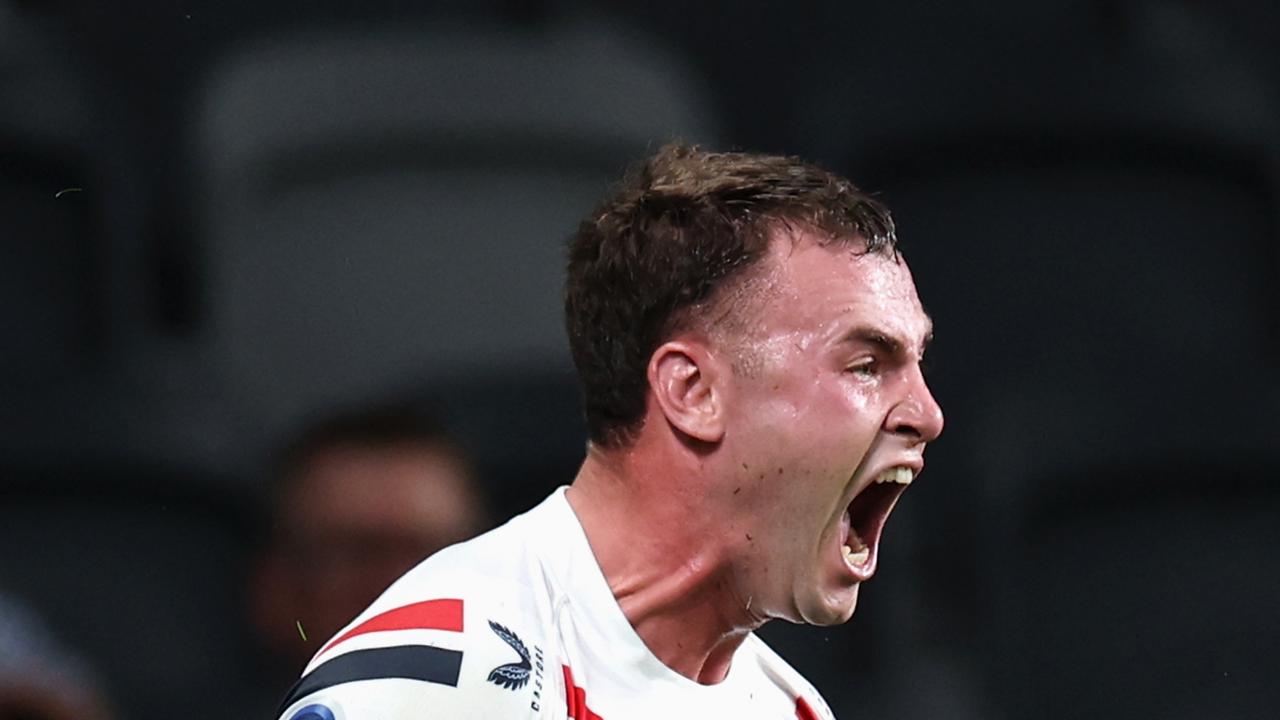 NRL live: Roosters survive late scare to pull off ‘upset of the year’