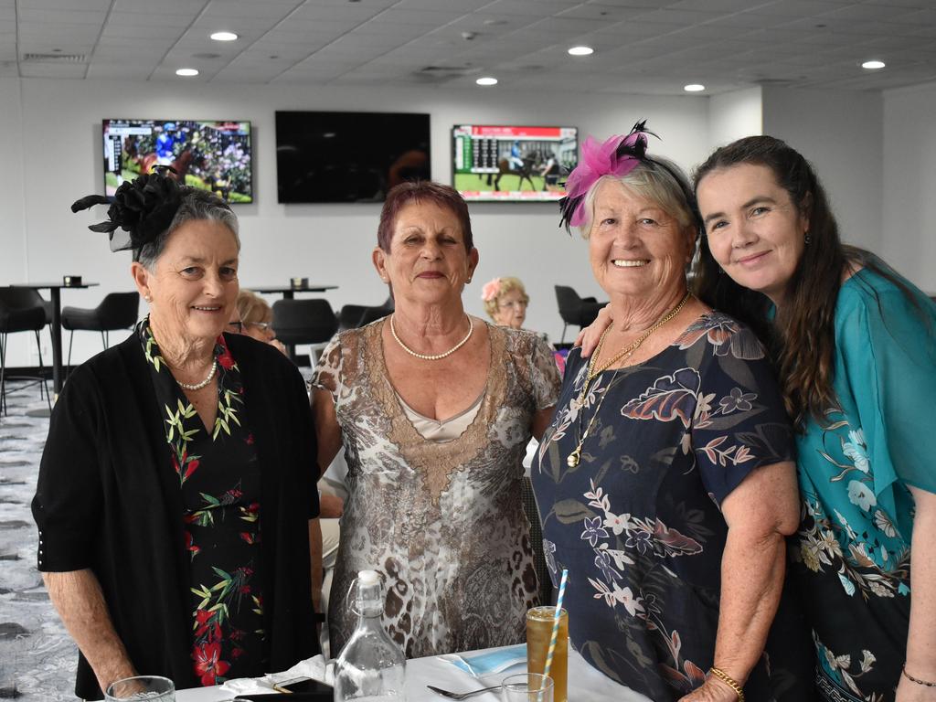 Jodie Liddle, Kay Power, Sue Ulrick and Sandra Smidt at the Grafton District Services Club 2021 Melbourne Cup Luncheon.