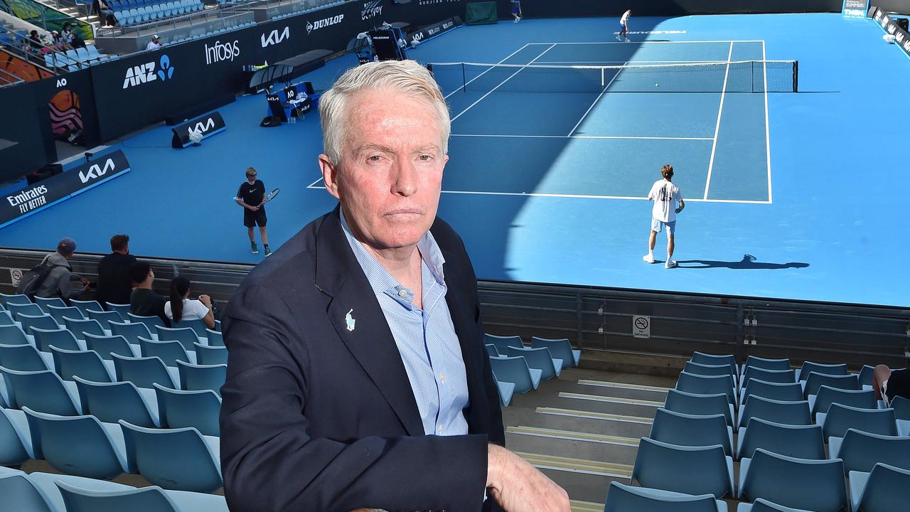 Tennis Australia CEO Craig Tiley at Melbourne Park. Picture: Nicki Connolly