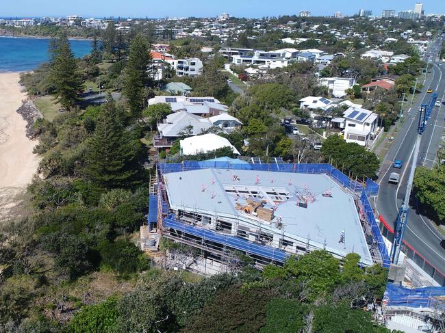 Mansion construction on Wilson Ave, Dicky Beach. Picture: Patrick Woods.