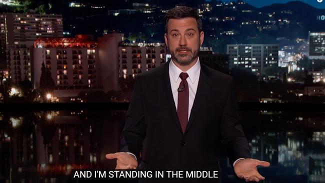 Kimmel gets emotional while recalling the experience on his talk show.