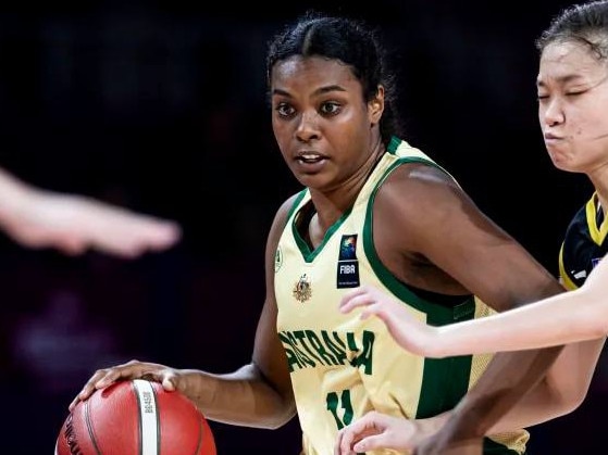 17-year old Cairns local Teyahna Bond and the Australian Gems defeated China to win the 2024 FIBA Under-18 Women's Asia Cup. Source: Basketball Queensland