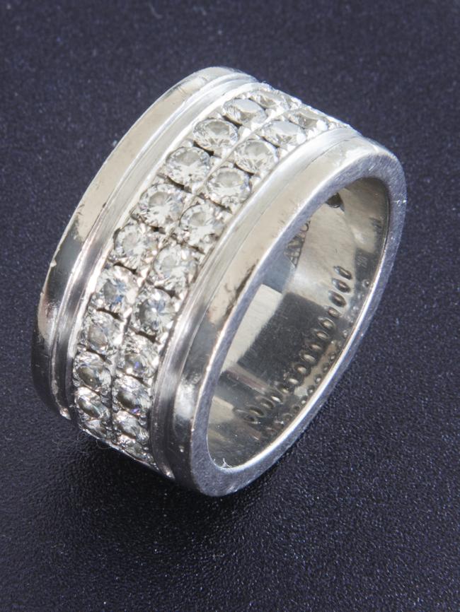 Wedding ring Tim always jokes that I got the most diamonds on my ring and he just got the left over diamonds. He’s not much of a jewellery person, so for him to wear a ring at all is pretty cool.