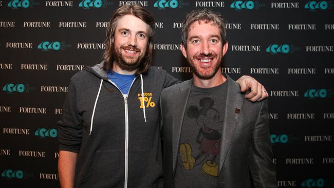 Mike Cannon-Brookes and Scott Farquhar, co-founders and co-CEOs of Atlassian. Image: Getty