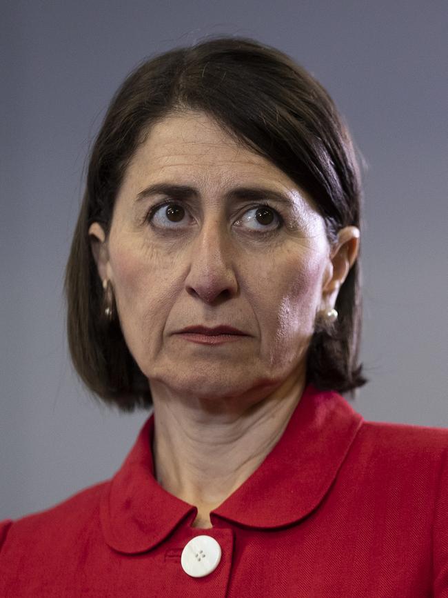 NSW Premier Gladys Berejiklian claims Ms Palaszczuk isn’t taking her calls. Picture: Brook Mitchell