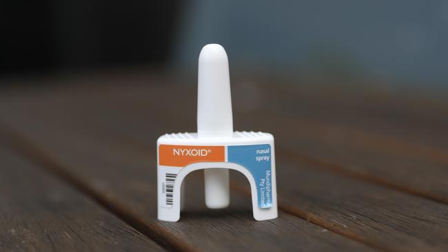 Nyxoid, a naloxone nasal spray formulation. Picture: Alan Barber