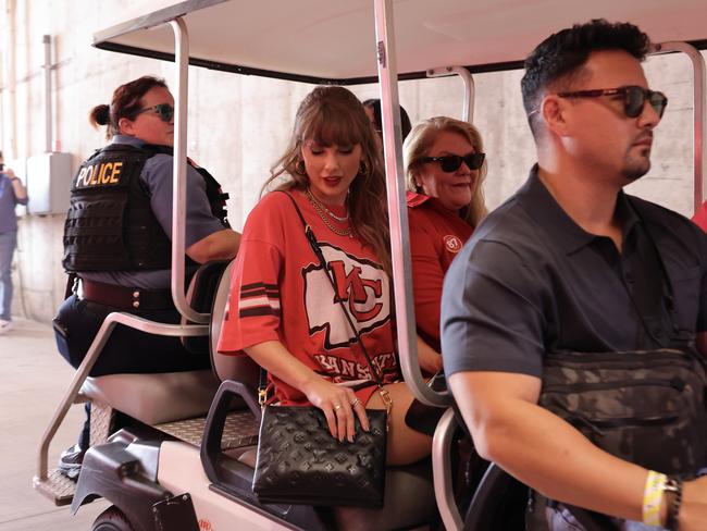 Swift is a regular at her boyfriend’s games. Picture: Getty Images