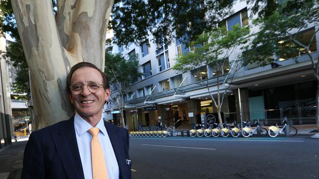 Sentinel Property Group managing director Warren Ebert outside Makerston House in Brisbane. Picture: Richard Waugh