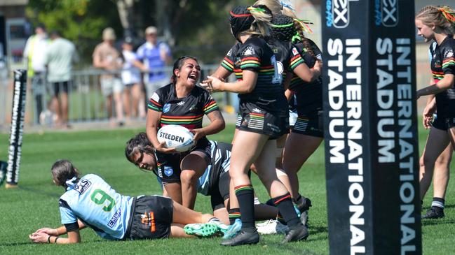 Dani Page sealed the win with a late try. Picture: Leigh Jensen