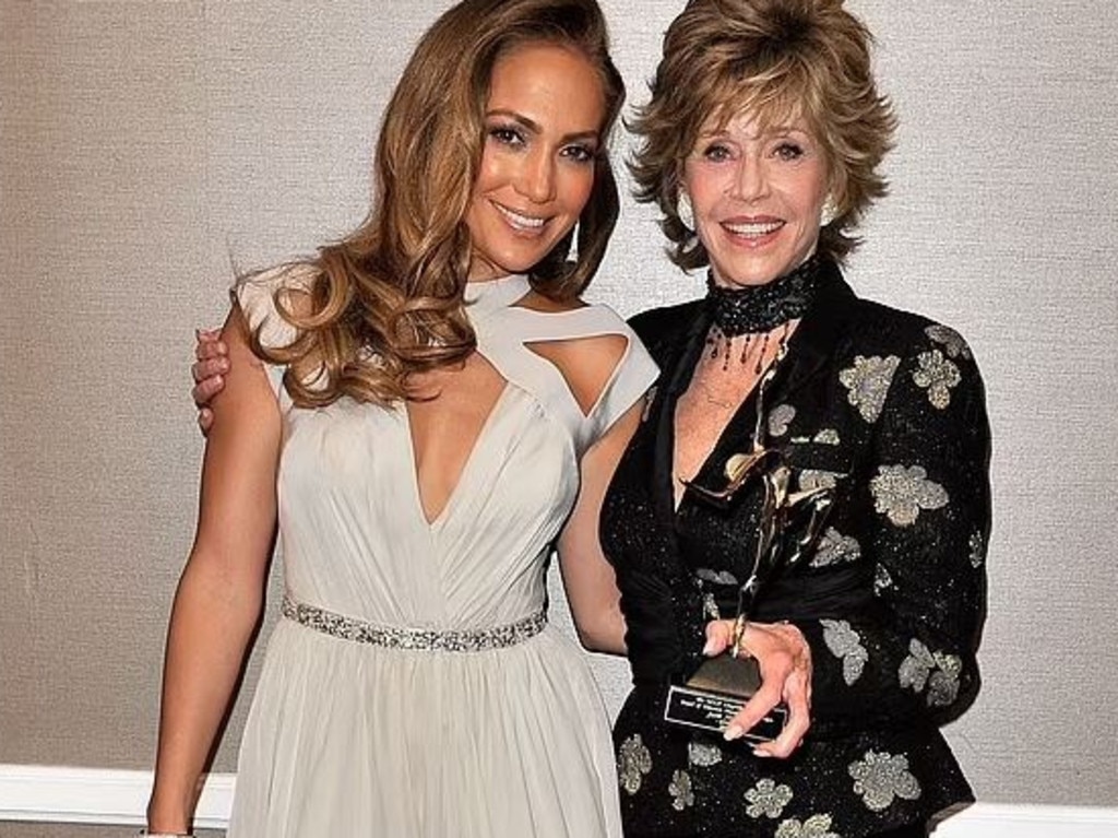 Jane Fonda told Jennifer Lopez she was "concerned" about the star's rekindled romance with Ben Affleck. Picture: Supplied